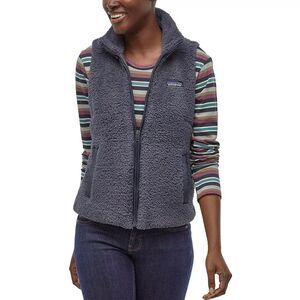 Patagonia Vest Los Gatos Fleece Sherpa Full Zip Size Small Women’s Smolder Blue